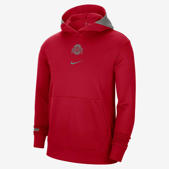 Mens Red Hoodies Pullovers. Nike